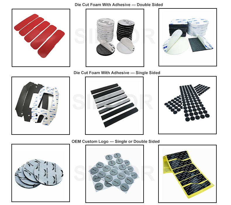 Free Sample Custom Die Cut Pe Foam Eva Rubber Foam Tape Pads Self Adhesive Foam Dots