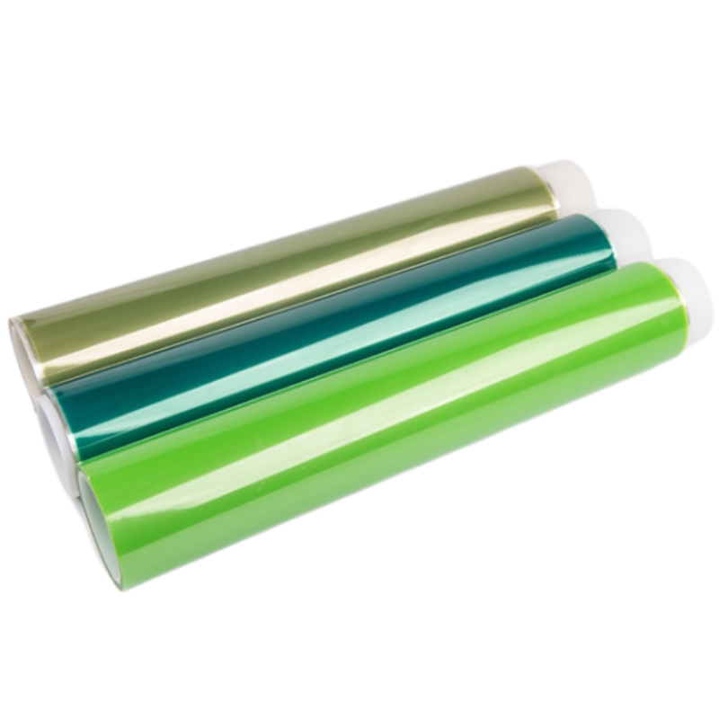 Length Manufacturer Customized Non-residual Glue Silicone Insulating PET Green High Temperature Tape
