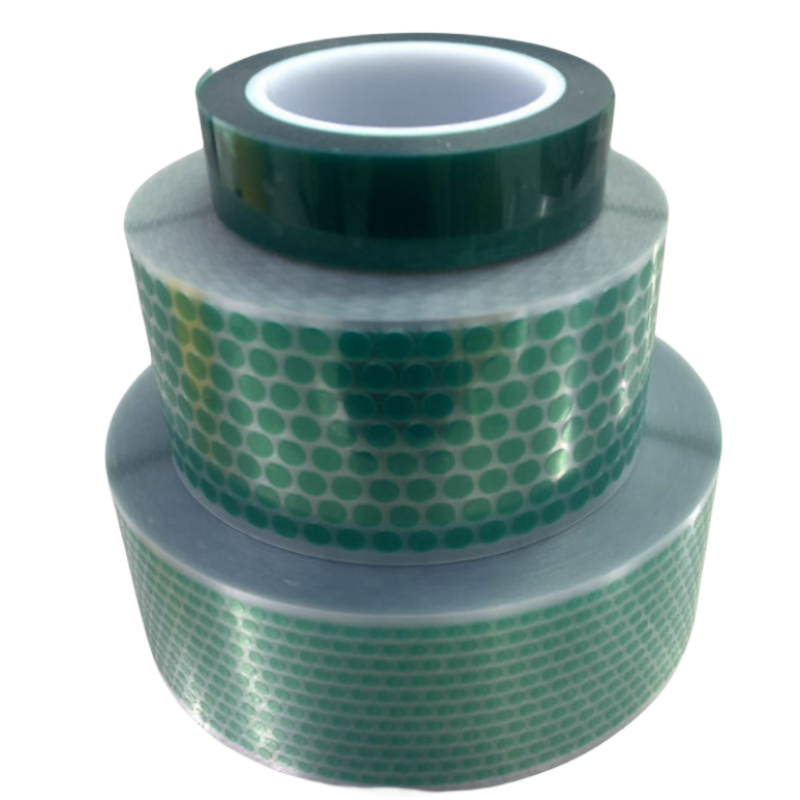 Polyester Velvet Die-cut Green High Temperature Battery Pet Silicone Tape Precision Die Cut