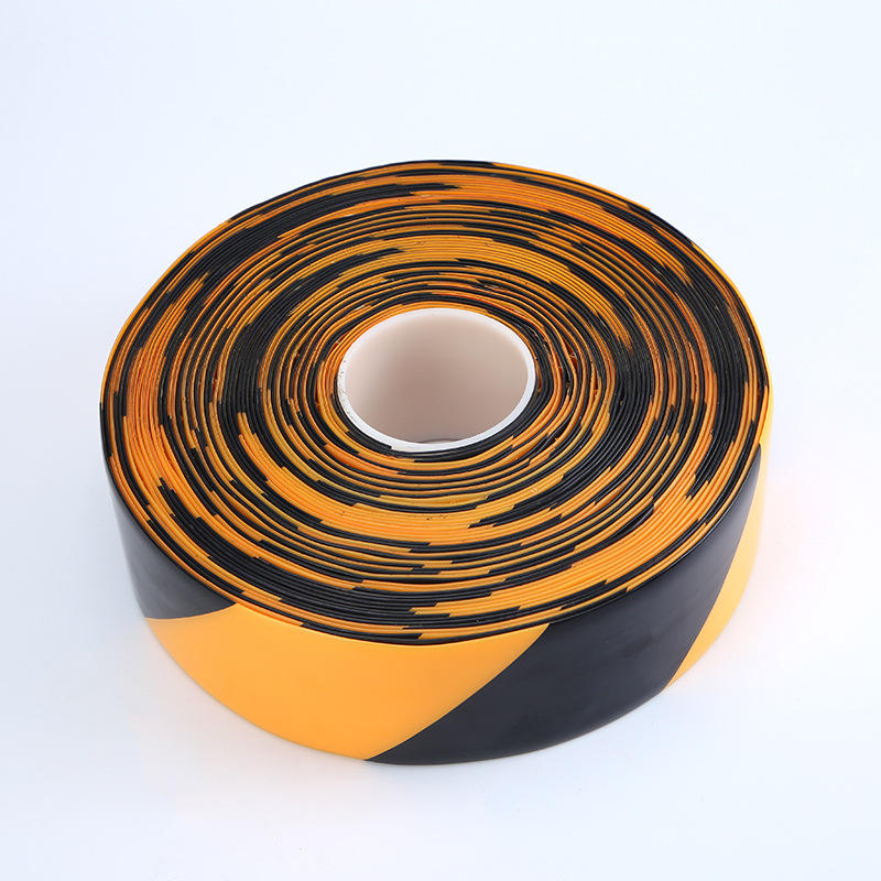 PVC Vinyl Single Sided Super Heavy Duty Floor Marking Tape Black and Yellow for Forklift