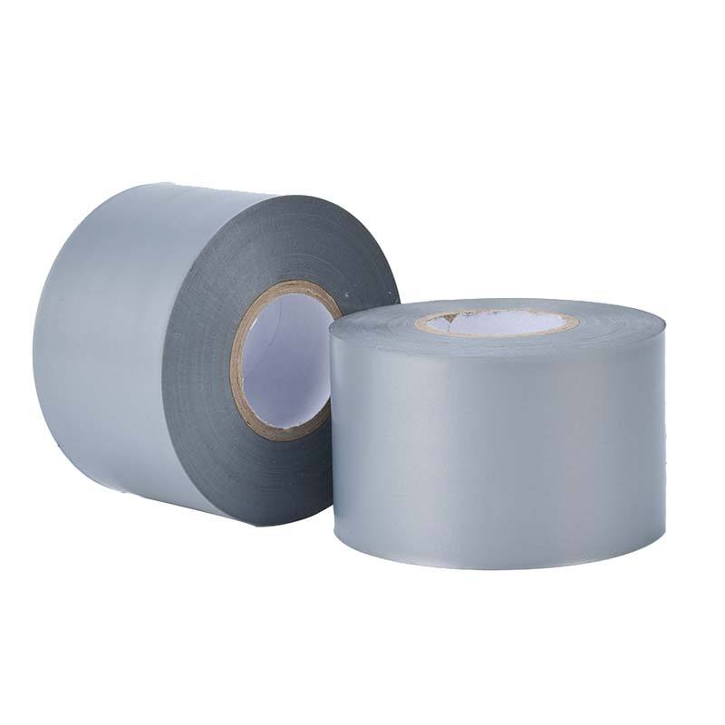 PVC Duct Tape Protection Repair Waterproof Vinyl Pipe Wrapping Grey Silver Custom Strong Adhesive 48mm 2