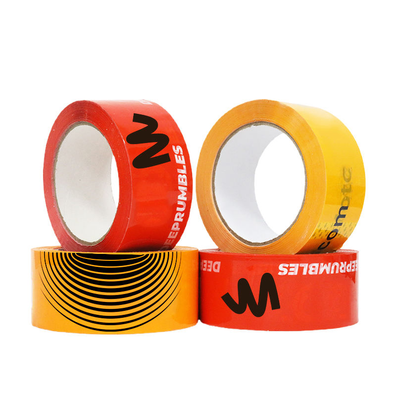 China Wholesale Printed Packing Tape Bopp Free Adhesive Custom Packing Tape With logo