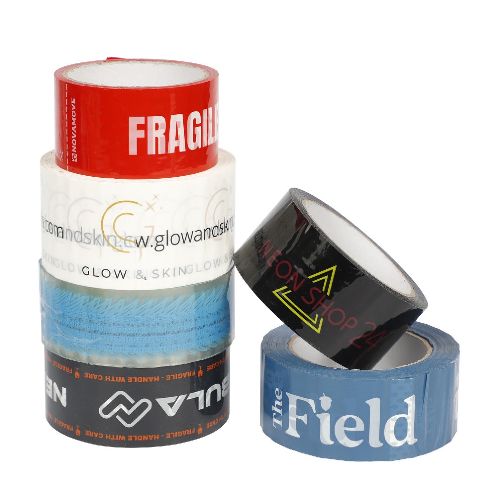 Custom Logo Printed Clear Fragile Plastic Bopp Packing Tape