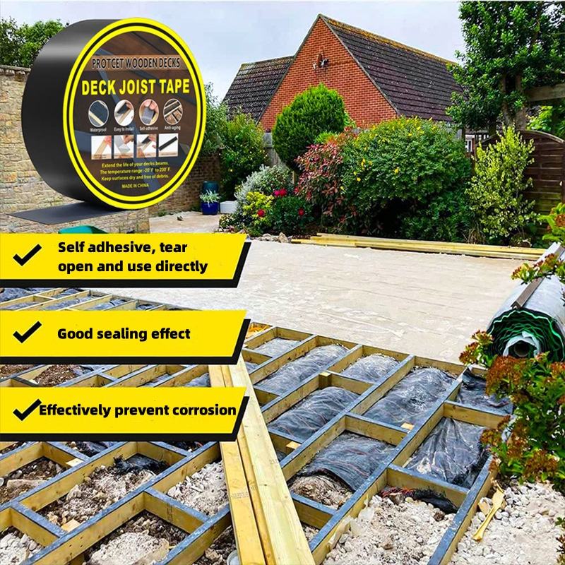 Butyl Tape on Deck Joists for Protect Joists