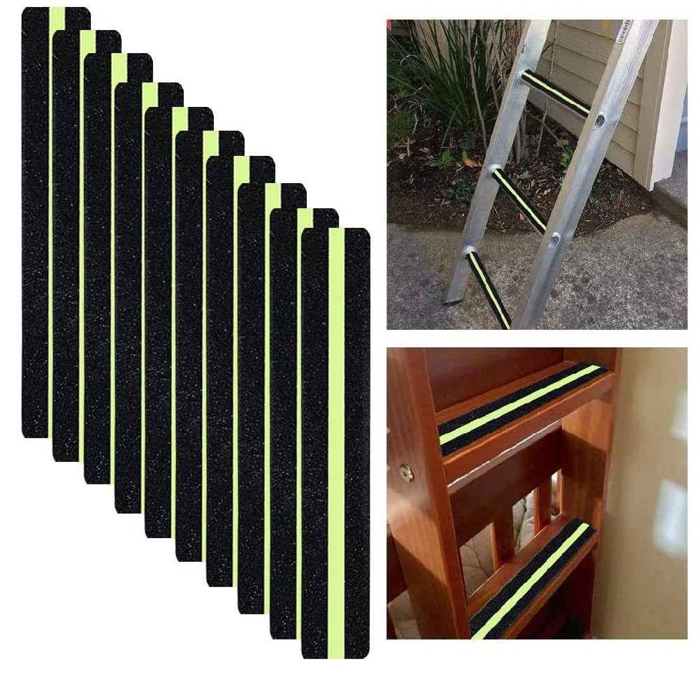 Customized Heavy Duty Skateboard Stairs Safety Anti Slip Tape Non Slip Grip Waterproof PVC Glow in the Dark