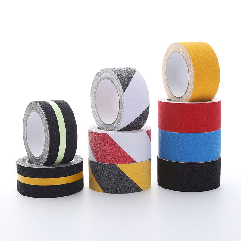 Custom PVC Waterproof Anti-slip Tape Stair Steps Warning Frosted Anti-slip Stickers Reflective Fluorescent Anti Slip Tape