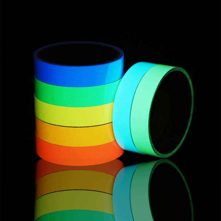 Customized Fluorescent Tapes Watwrproof Photoluminsant Bright Adhesive Neon Luminous Sticker Glow in the Dark Gaffers Tapes