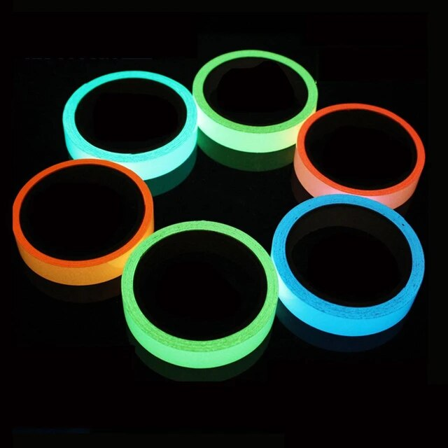 The Dark Sticker Night Glow Sticker Self-Adhesive Glowing Stars Glow in Dark Sticky Tape Photoluminescent Fluorescent Tape