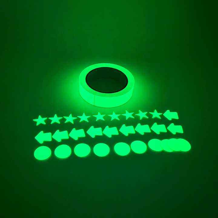 High Quality Photoluminescent Neon Thin Tape Glow Dark Tape Cars Glitter Adhesive Tape