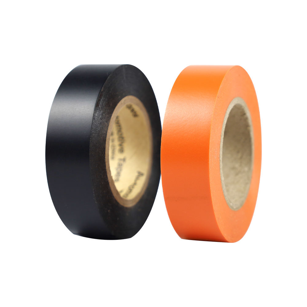 PVC Wire Harness Electrical Tape Black PVC Film Vinyl Automotive Insulating Adhesive Tape Auto Electrical Wire Harness Tape