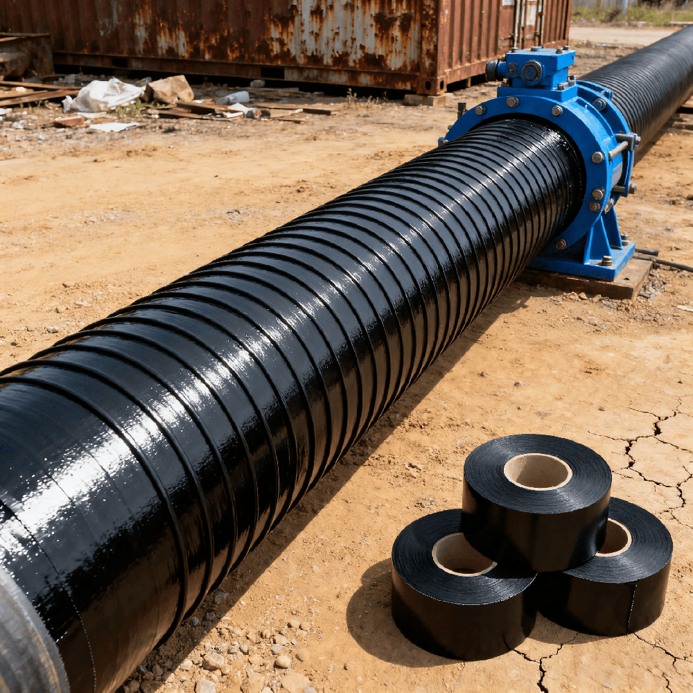 Pipeline Wrap Tape Polyethylene Bitumen Anti Corrosion Tape with Adhesive Anti Corrosion Pipe Wrapping Tape