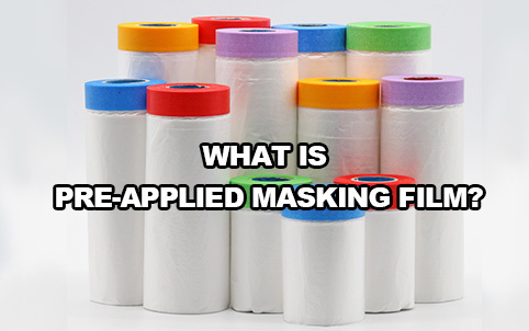 What is pre-applied masking film?