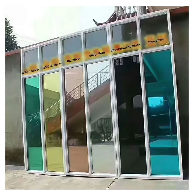 Silver Reflective One Way Mirror Privacy Window Tint Film 90% Heat Contral Window Film for Building Architectural