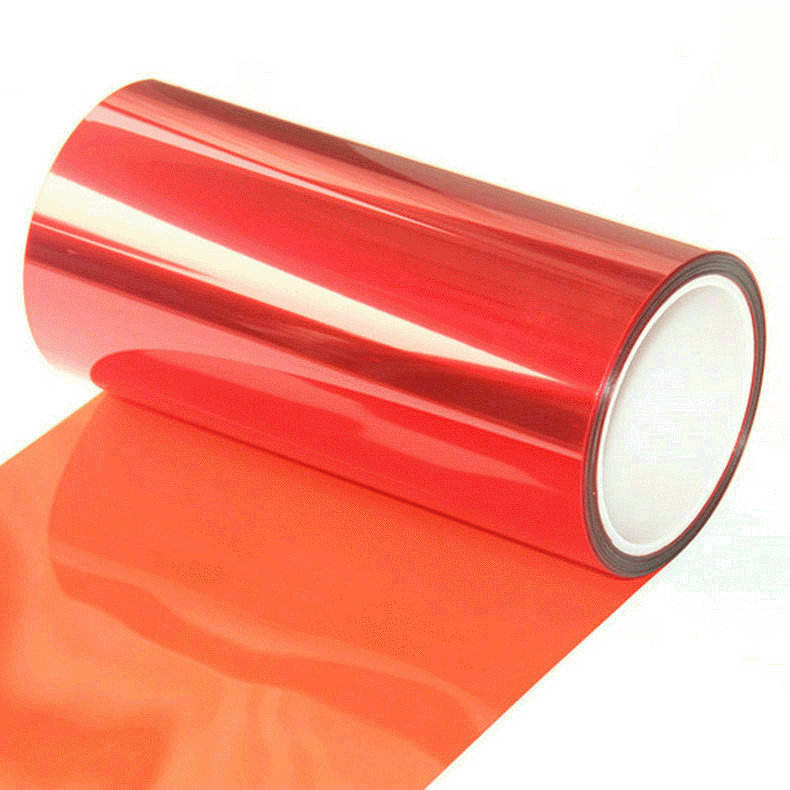 Wholesale Single-sided and Double-sided PET Silicone Release Film Transparent and Matte Finish Available in Red Color