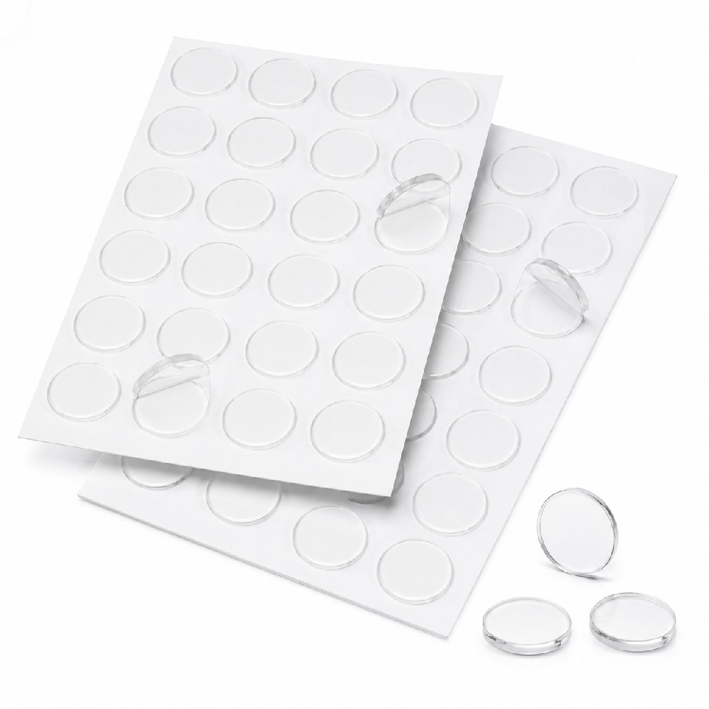 Transparent Reusable Nano Adhesive Pads – Clear Removable Double Sided Gel Dots