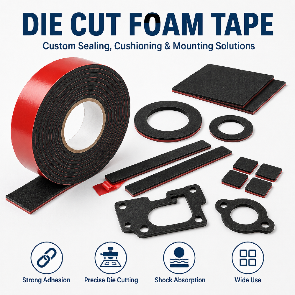 AIYATAPE Custom Die Cut Foam Tape | Adhesive Foam Parts