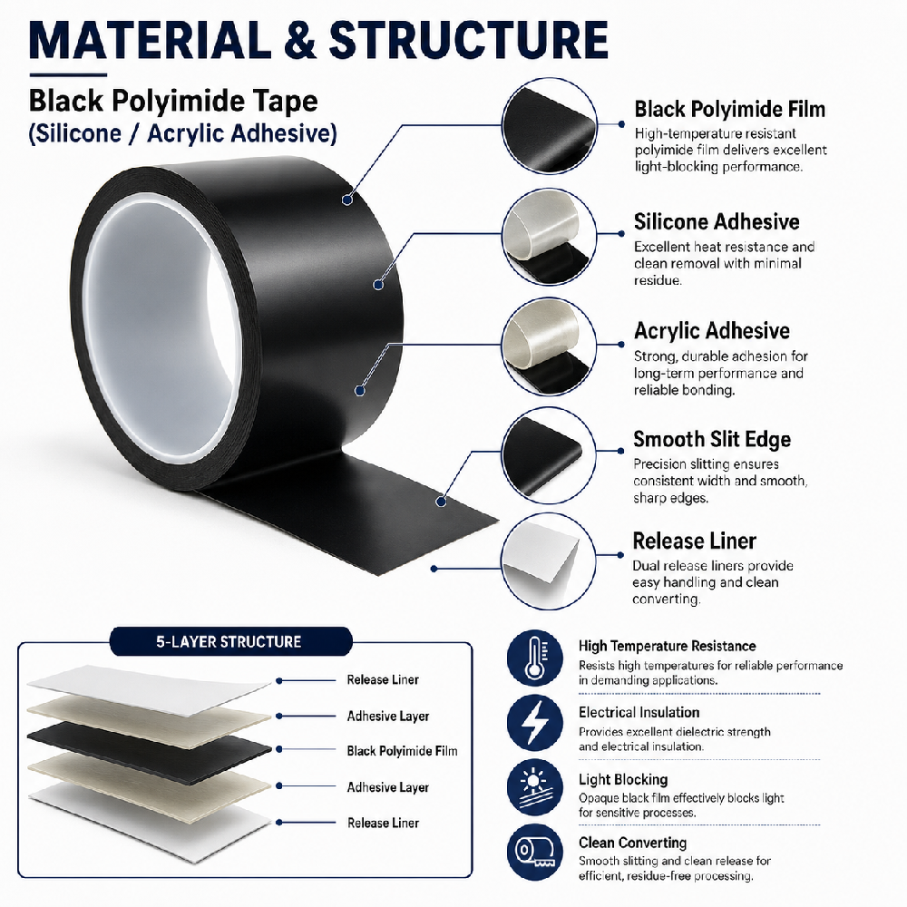 Black Polyimide Tape