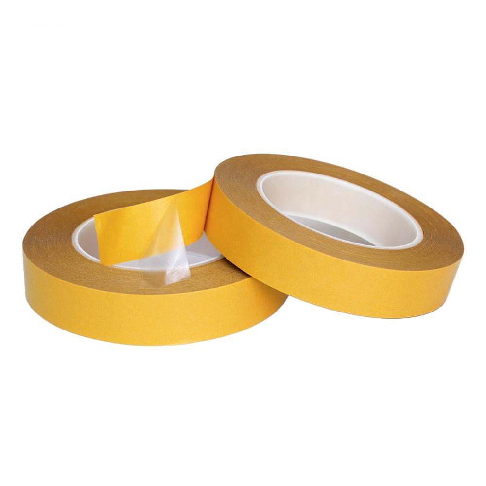 Double Sided PET Tape (Clear Base with Yellow Liner)